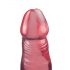 Crystal Jellies - begynder analdildo med fod (pink)