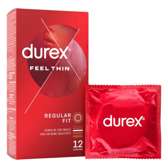 Durex Feel Thin - Naturlig følelse kondomer (12 stk)