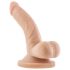 Dr. Skin 4 - sugekop dildo med ægte detaljer - natur (12 cm)