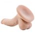 Dr. Skin 4 - sugekop dildo med ægte detaljer - natur (12 cm)