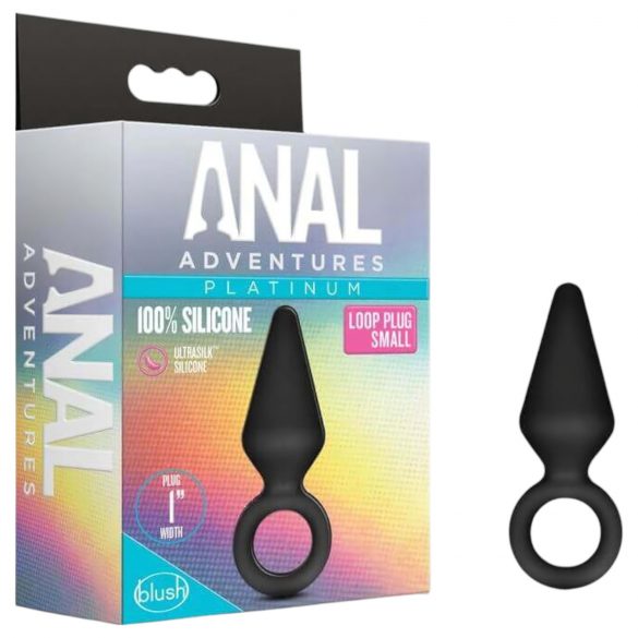 Anal Platinum S - sort lille plug