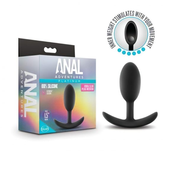 Anal Eventyr Platinum M - anal plug - sort (medium)