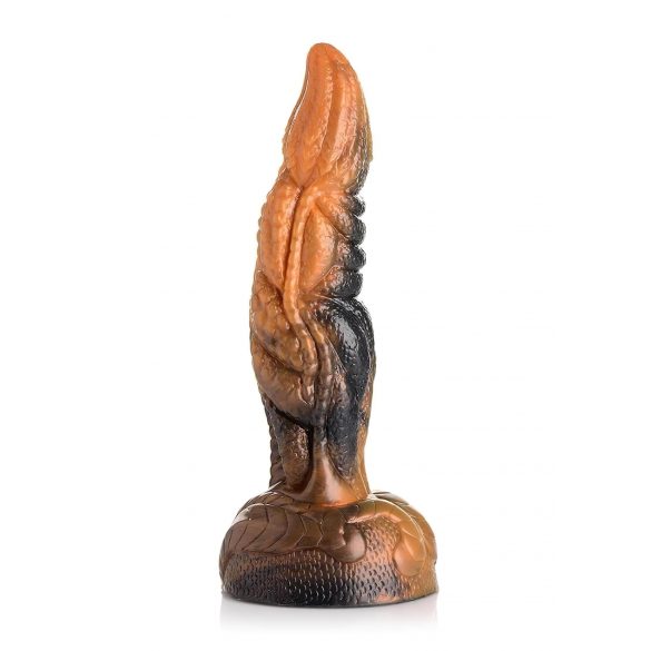 Creature Cocks Ravager - struktureret silikonedildo - 20cm (orange)