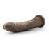 Dr. Skin 8,5 - realistisk sugedildo - brun (20,5 cm)