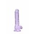 REALROCK - Translucent Lilla Dildo (17 cm)