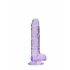 REALROCK - Translucent Lilla Dildo (17 cm)