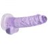 REALROCK - Translucent Lilla Dildo (17 cm)