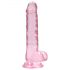 REALROCK - naturtro dildo i pink - 17cm