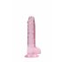 REALROCK - naturtro dildo i pink - 17cm