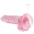 REALROCK - naturtro dildo i pink - 17cm