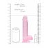 REALROCK - Livagtig pink dildo 19cm