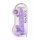 REALROCK - Gennemsigtig realistisk dildo - lilla (22 cm)