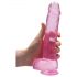 REALROCK - gennemsigtig realistisk dildo - pink (22cm)