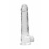 REALROCK - gennemsigtig naturtro dildo - 22 cm