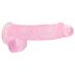 REALROCK - gennemsigtig realistisk dildo - pink (15cm)