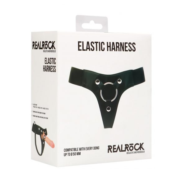 REALROCK Elastik - universelt strap-on tilbehør (sort)