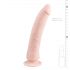 Easytoys - sugetrikant silikonedildo (21cm) - naturlig