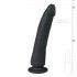 Easytoys - silikondildo med sugekop (21 cm) - sort