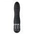 Easytoys Diamond Ribbed - sort ribbet vibratorstang