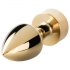 Easytoys Fox NO13 - Metal anal plug med rævehale (guld-hvid)