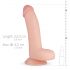 Real Fantasy Cliff - naturlig dildo med testikler - 22cm