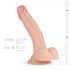 Realistisk drøm - testikel dildo 22cm (natur)