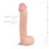 Lexon naturtro dildo med kugler - 33 cm real fantasy