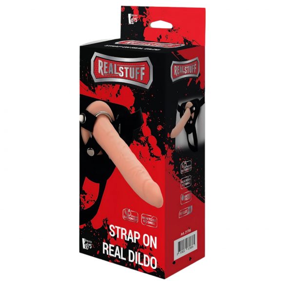 RealStuff Strap-On - slank, justerbar dildo (natur)