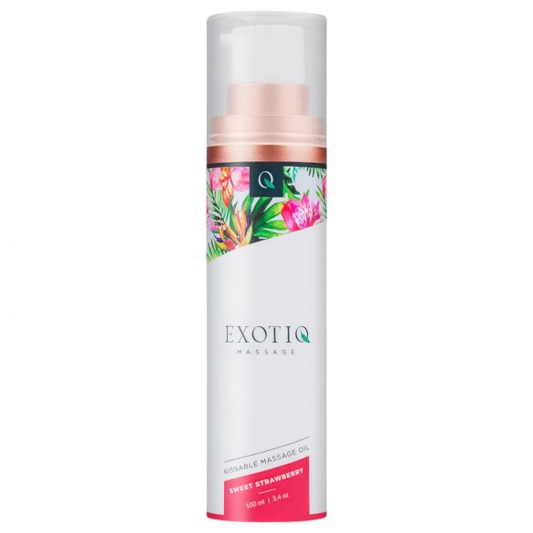 Exotiq - Duftende Massageolie - Jordbær (100ml)