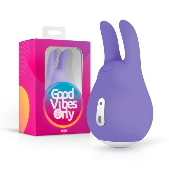 Good Vibes Tedy - genopladelig kanin klitorisvibrator (lilla)