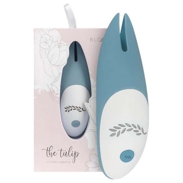 Bloom Tulip - genopladelig silikone klitorisvibrator (turkis)