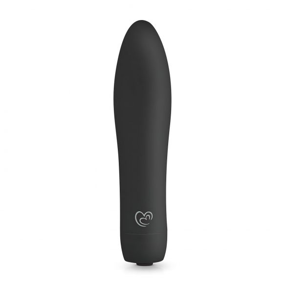 Easytoys Velvet Vibe - genopladelig stavvibrator (sort)