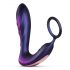 Hueman Black Hole: radio anal vibrator med penisring (lilla)