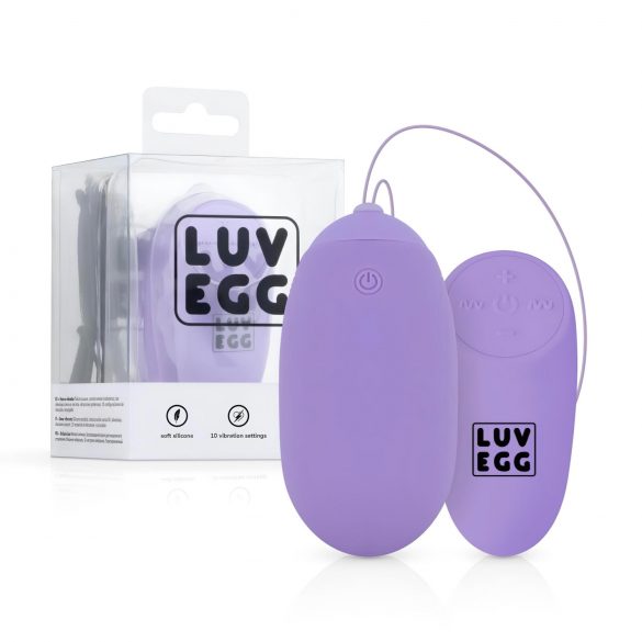 LUV EGG XL - genopladelig vibrerende æg (lilla)