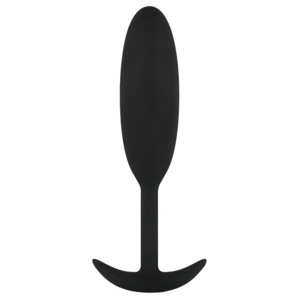 Easytoys Tung Fyld - 54g anal plug - lille (sort)