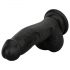 Easytoys - Naturtro sort dildo med kugler - 12 cm