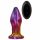 Glamour Glass - farverig, radiostyret glas anal vibrator