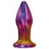 Glamour Glass - farverig, radiostyret glas anal vibrator