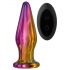 Glamour Glas - Spidset, radio-styret glas anal vibrator (farverig)