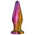 Glamour Glas - Spidset, radio-styret glas anal vibrator (farverig)