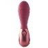 Dinky Jody F. Mini - Genopladelig, ribbet mini-vibrator (rød)