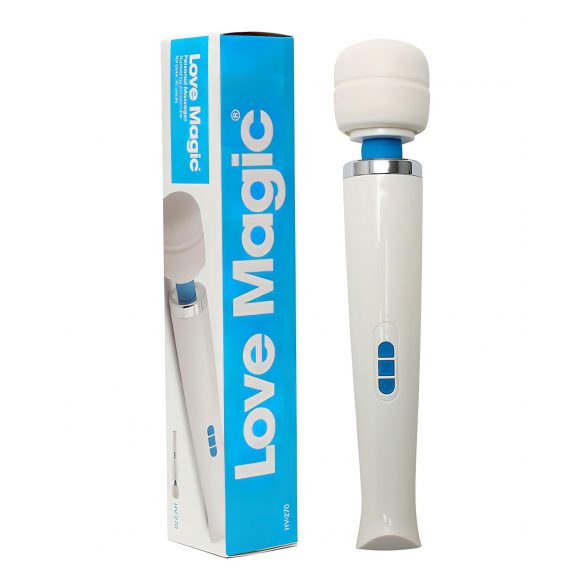 Genopladelig Love Magic Wand vibrator - hvid