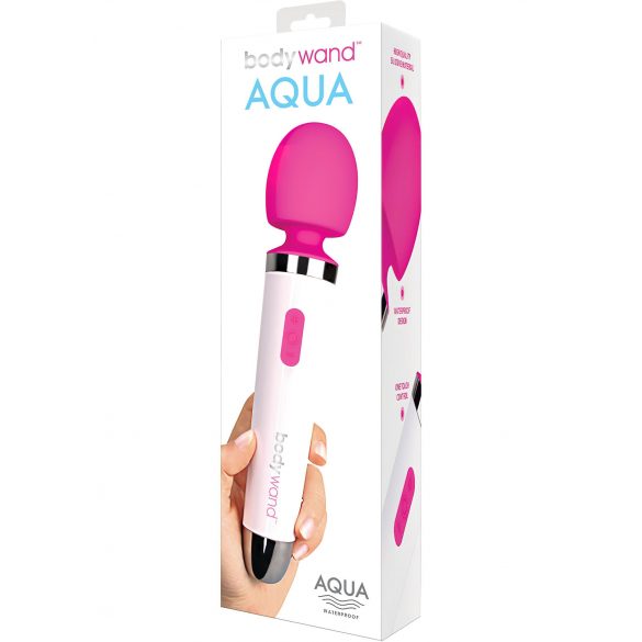 Bodywand Aqua - Vandtæt vibrator i hvid/pink