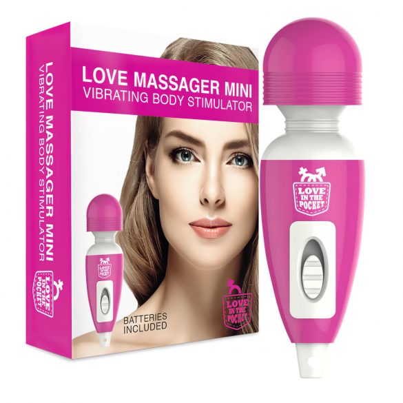 Love Wand - mini massager vibrator (pink)