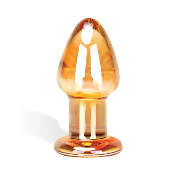 GLAS Over Easy - Glas anal plug (guld)