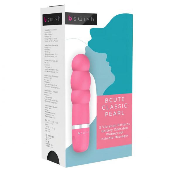 B SWISH Bcute Pearl - vandtæt perlevibrator (pink)