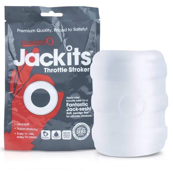 Screaming Jackits - onaniprodukt til mænd, herreglans i gennemsigtigt design