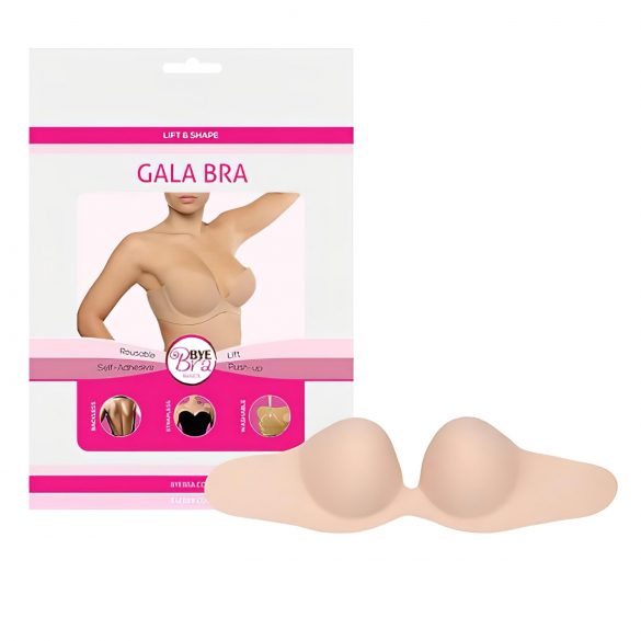 Bye Bra Gala B - usynlig push-up bh (nude)