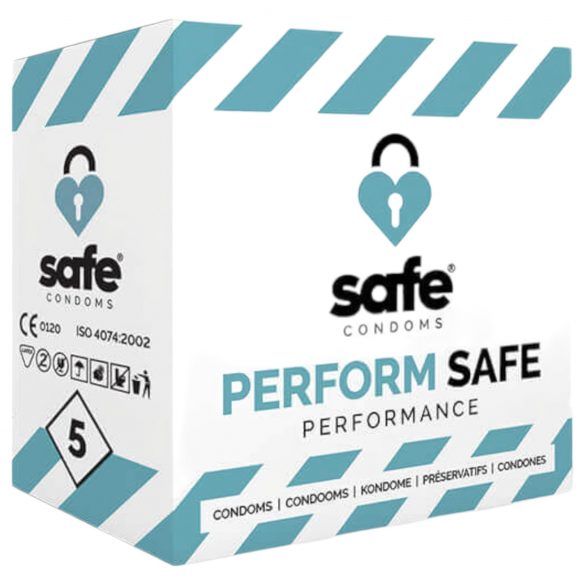 SAFE Perform: Store kondomer (5 stk.)