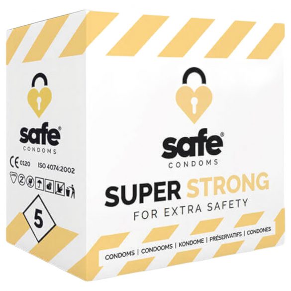 SAFE Super Strong - Ekstra stærkt kondom (5 stk)